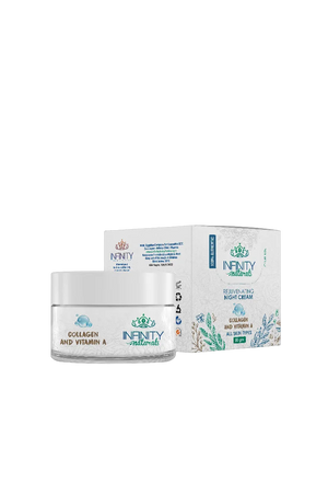 Rejuvenating Night Cream Collagen & Vitamin A by Infinity Clinic Pharma – anti-aging overnight repair