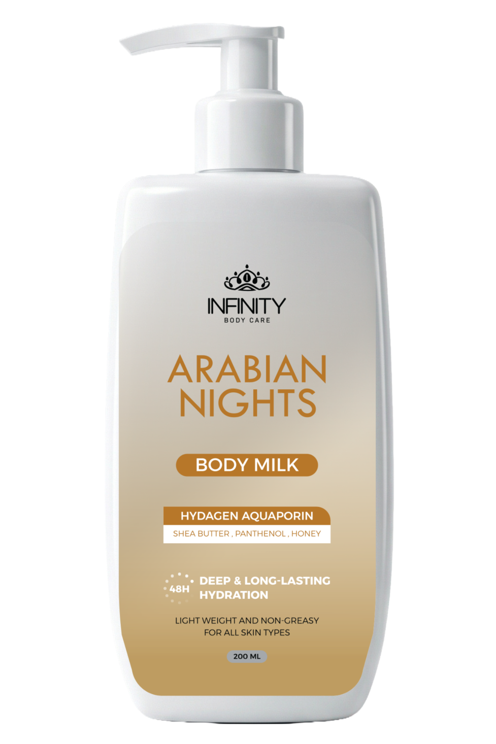 Infinity Clinic Pharma Body Milk Hydagen Arabian Nights – oriental scented moisturising body lotion