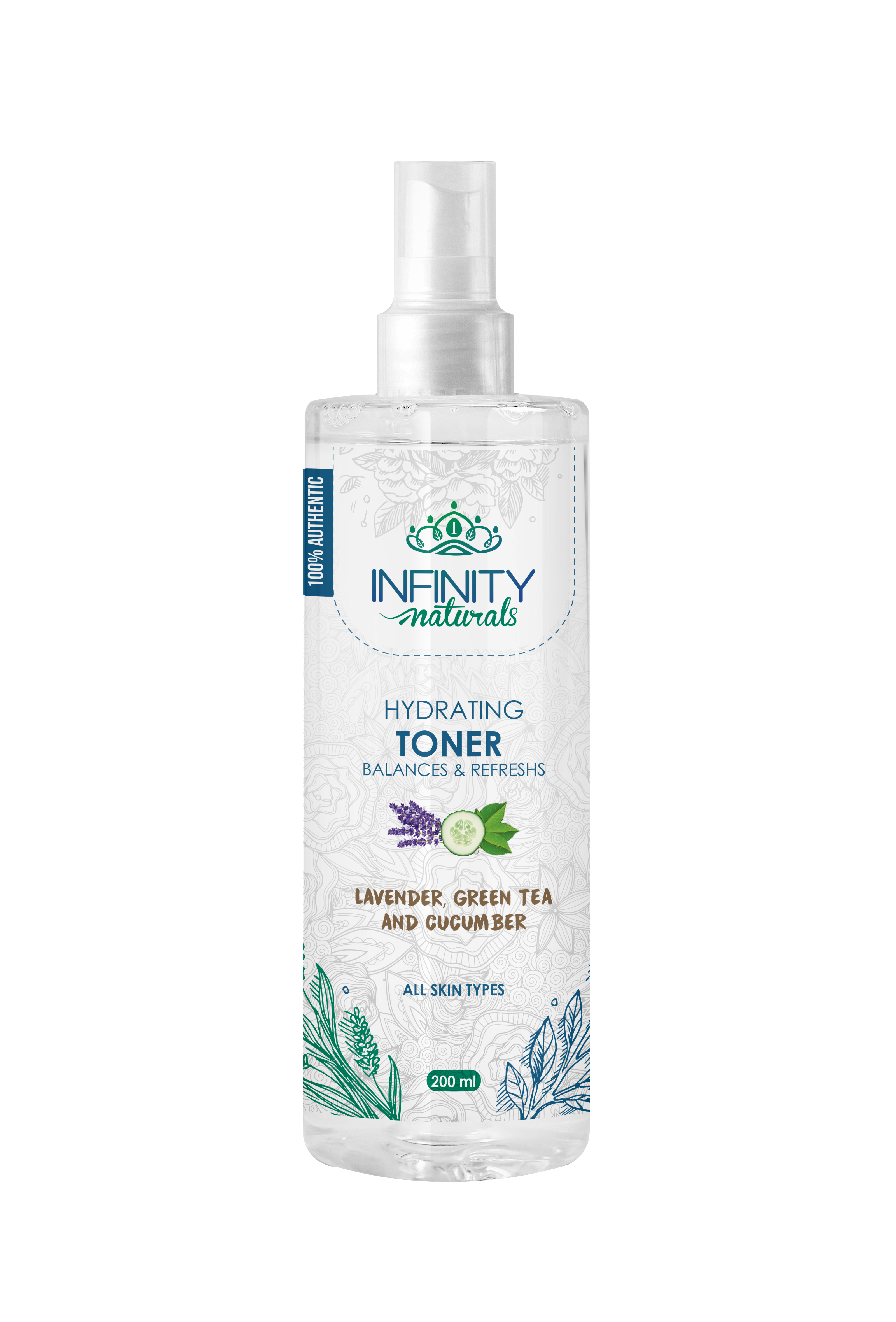Hydrating Toner Lavender , Green Tea , Cucumber