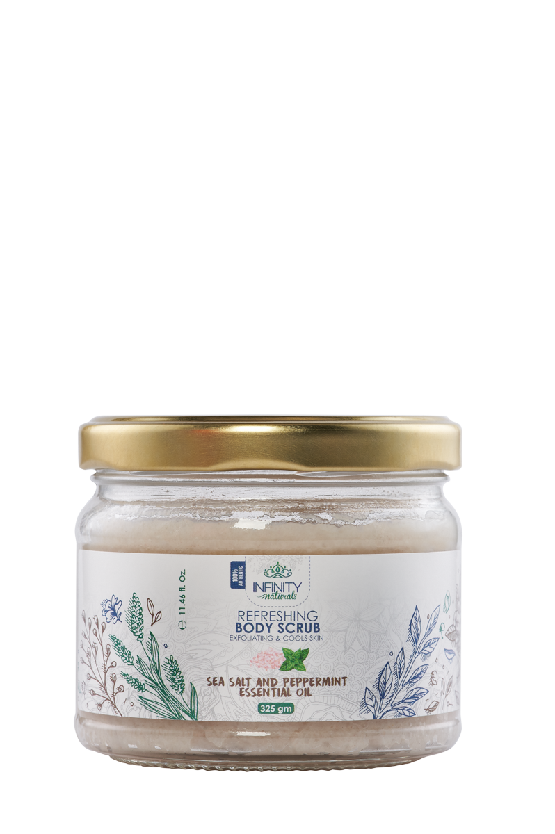 Refreshing Body Scrub Sea Salt & Peppermint Essential Oil