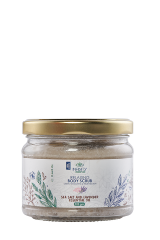 Relaxing Body Scrub Sea Salt & Lavender Essential Oil