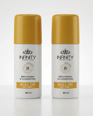 Whitening Roll On Oud Promo Pack by Infinity Clinic Pharma – buy one get one free oud scented whitening deodorant