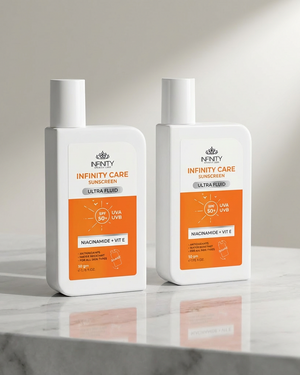 Sunscreen Ultra Fluid SPF50+ 1+1 promopack by Infinity Clinic Pharma – lightweight daily sun protection dual offer