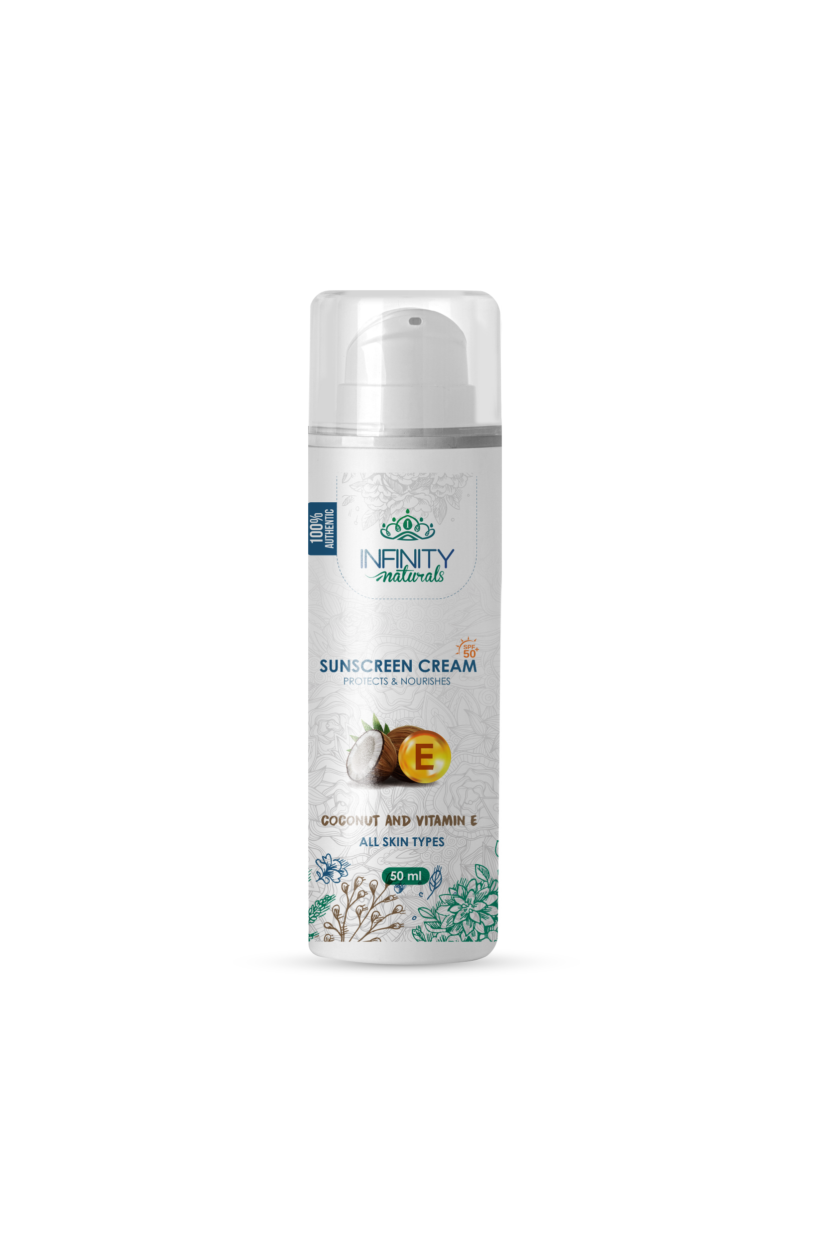 Sunscreen cream SPF 50+ all skin Types