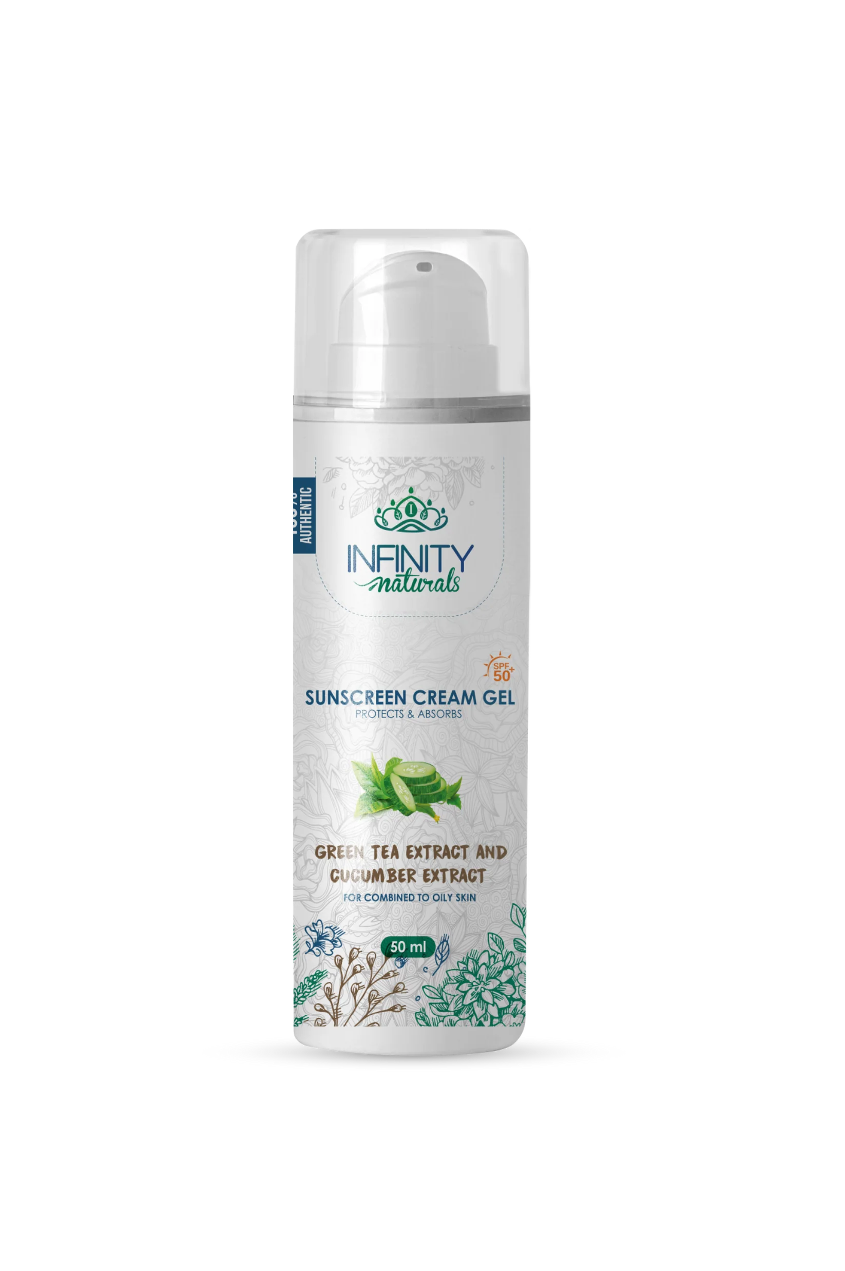 صن بلوك طبيعى انفنتي جيل, infinity Naturals sunscreen gel