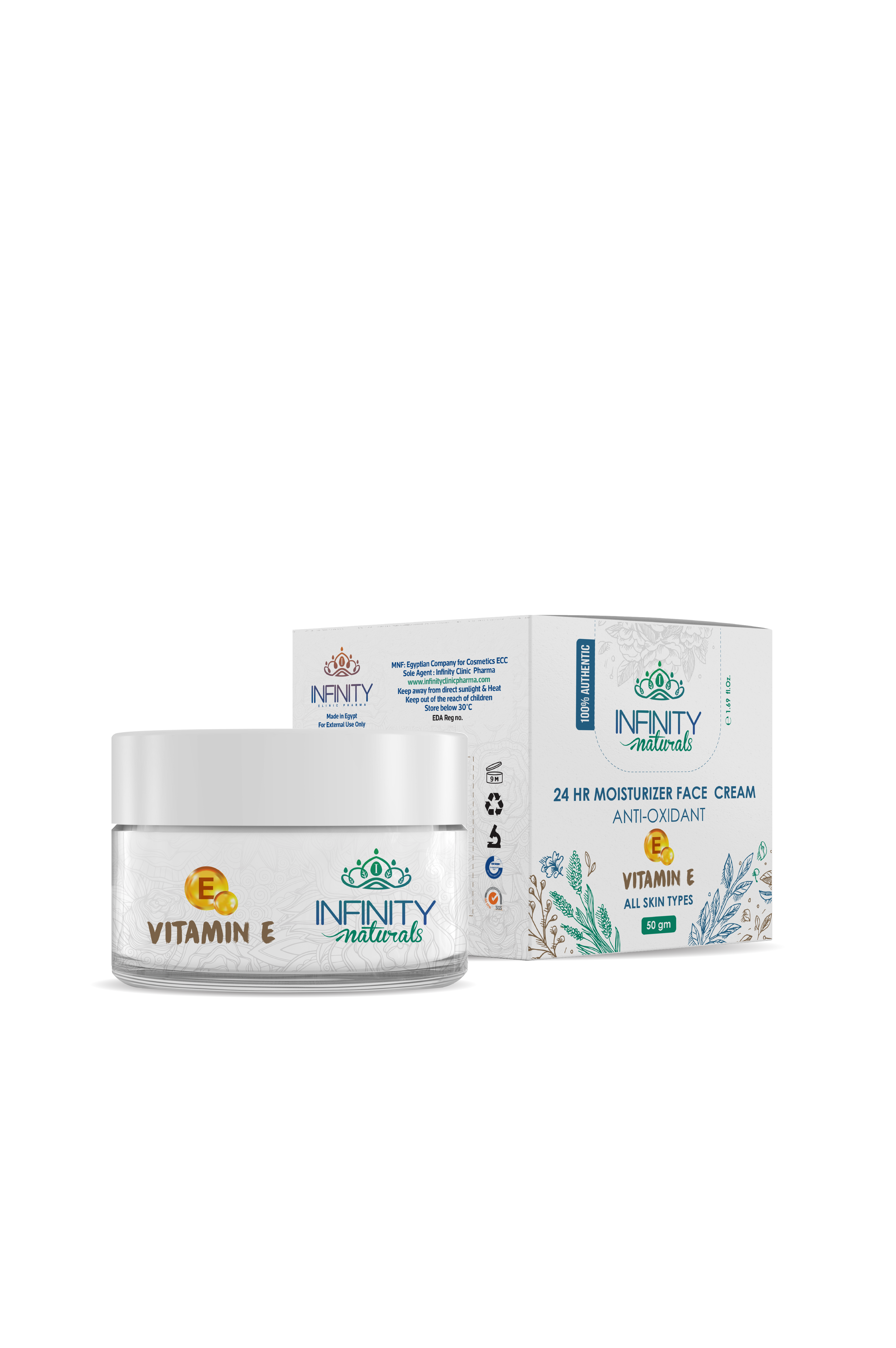 24H Moisturizer Face Cream Day & Night Vitamin E